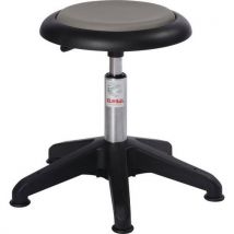 Tabouret Micro Octopus-imitation Cuir-medium-patin-gris