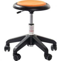 Tabouret Micro Octopus - Imitation Cuir - Bas - Orange