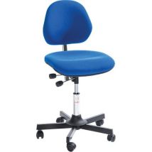 Siège Aktiv - Tissu Bas avec Roulettes Easy Rolling en Acier - Bleu - Global Professional Seating