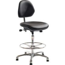 Global Professional Seating - Siège Aktiv ESD Haut - Noir - Hauteur réglable 60-86cm - Ergonomique - 110kg max