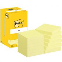 Post-it - 12 Notes Post-it 76 x 76 mm 12 blocs jaune - Post-it