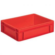 Bac 10l Parois Pleines Rouge Lxlxh = 4 00x300x120mm