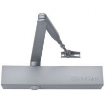 Bricard - Ferme-porte 62013077 Force 2-6 Bras Standard Argent - Poids Max 120kg - Norme EN 1154 - CE