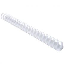 Peignes De Reliures Plastique 25mm - Blanc