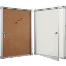 Vitrine D'affichage Extra Plate Fond Liége 1a4 Plexiglas