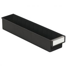 Bac D'étagère Noir Esd Étiquette Incluse Sans Séparation