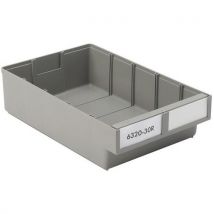 Bac D'étagère En Plastique Recyclé 34l Gris