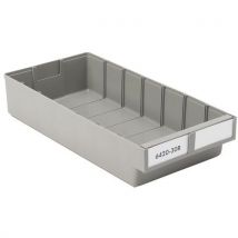 Bac D'étagère En Plastique Recyclé 47l Gris