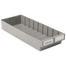 Bac D'étagère En Plastique Recyclé 60l Gris