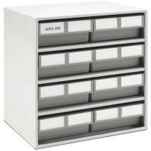 Blocs Avec Bacs-tiroirs Métal 8 Bacs 6320 Plastique Recyclé Gris