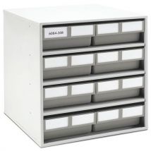 Blocs Avec Bacs-tiroirs Métal 8 Bacs 6420 Plastique Recyclé Gris