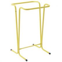 Support Sac Poubelle Fixe 100-110 Litres Tube Acier Jaune