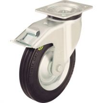 Roulette Frein Platine Souple Moy.rouleauxf=1 20kgd=125mm