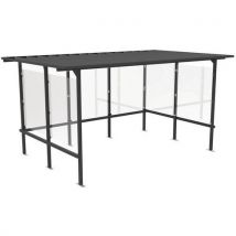 Abri Fumeurs Beaufortain 405 X 244 M Gris Anthracite