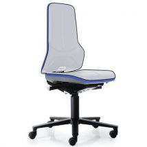 Bimos - Siège d'atelier ESD Néon antistatique - Gris - Châssis avec système synchrone - Éco-responsable