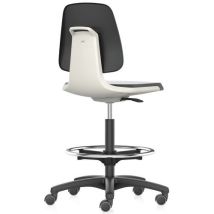 Siège d'atelier Labsit - Assise Similicuir Blanc - Bimos