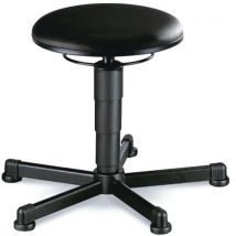 Tabouret D'atelier Piétement Acier Sur Patins