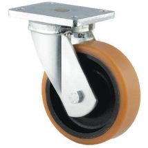 Roue Pivotante Polyuréthane Force:1200 Kg H Ht:305 Mm