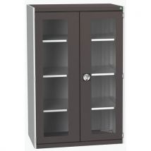 Bott 1 Armoire À Portes Transparentes Cubio 1050x650x2000mm - Bott