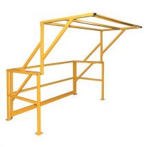 Stockman - Barrière de protection écluse jaune robuste 1600 mm - 2015x1945 mm - 78 kg