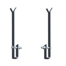 Tubesca-Comabi - 2 Pattes de scellement pour échelle à crinoline - Tubesca