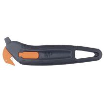 Mure et Peyrot - Couteau de sécurité Mios - Noir/Orange - Léger et Ergonomique - 149mm