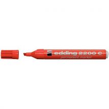 Marqueur Permanent E2200c Rouge Pointe Bi Seautee
