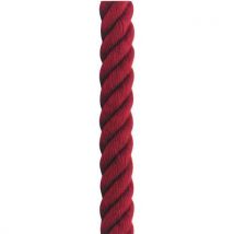 Beltrac - Corde pour poteau Museum - Rouge 38 mm - Polypropylène - Mètre linéaire - Éco-responsable