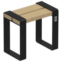 Tabouret Forézien Enfant Bois Naturel Acier Noir 9004