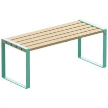 Table Forézien Enfant 147 Cm Bois Naturel Acier -bleu 6027