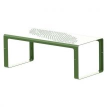 Table Zigzag 69 X 69 Cm Acier -vert Amande 6021