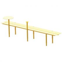 Banquette Banco 6 Places Acier -jaune Foncé 1018