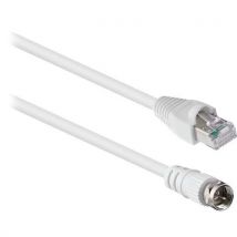 Câble Rj45 Mâle Vers Coaxial Fiche F