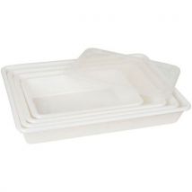 Bac Plat - Polyéthylène Haute Densité - Blanc - 5 L
