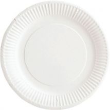 Assiette En Carton Bioline - Blanc - 18 Cm