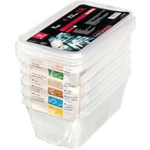 Matfer - Bac Modulus Rigide Polypropylène GN 1/4 - 3.5 L Transparent - Service et Conservation Alimentaire