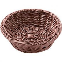 Corbeille À Pain Ronde En Polypropylène Marron - Ø 23 Cm