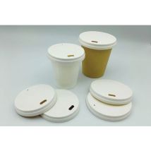 Couvercle Plat En Papier Pour Gobelets - 70 Mm