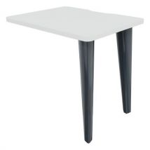 Retour Evidence 80 X 60 Cm Blanc Pied Anthracite