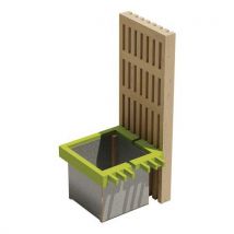 Jardinière Brise Vue Modulam Angle 90° - Traité Classe Iv