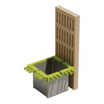 Jardinière Brise Vue Modulam Départ 2 Cotés - Non Traité