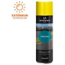 Soppec - Marqueur Aérosol Tracing 500 Driver Noir 500 ml - Traçage Terrain Engazonné - Marquage Durable