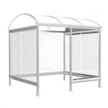 Abri Fumeurs Combrailles 41x24 Aluminium Blanc