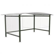 Abri Cycles Viadene Acier Simple Vert Sapin