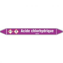 Marquage Tuyauterie Sur Carte Acide Chloridrique 250x26