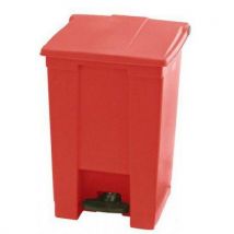 Rubbermaid - Poubelle Agroalimentaire À Pédale Step-on - Rouge - 45 L