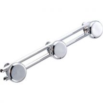 Porte Manteaux 3 Têtes - Métal Chromé