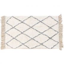 Tapis De Sortie De Bain Naturel - Coton - 50x80 Cm