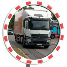Miroir Routier Ø80cm Inox Fixation 4 Points
