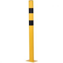 Poteau De Protection Acier Galvanisé Ø89 Hauteur 1200 Mm